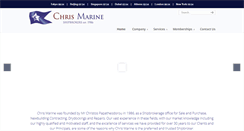 Desktop Screenshot of chrismarine.com