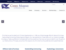 Tablet Screenshot of chrismarine.com